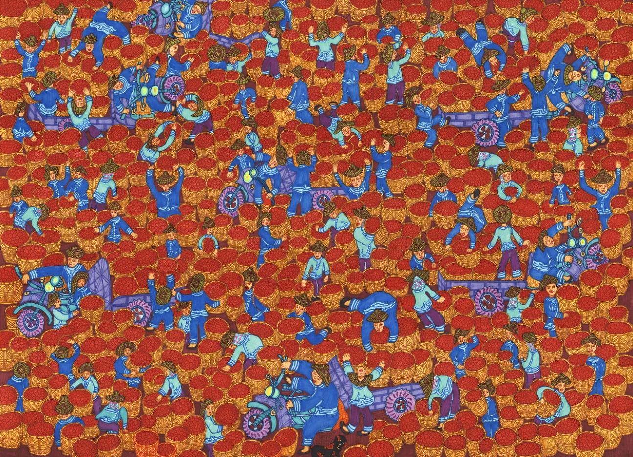 【網絡中國節·春節】新時代文明實踐·賞年畫過大年⑧