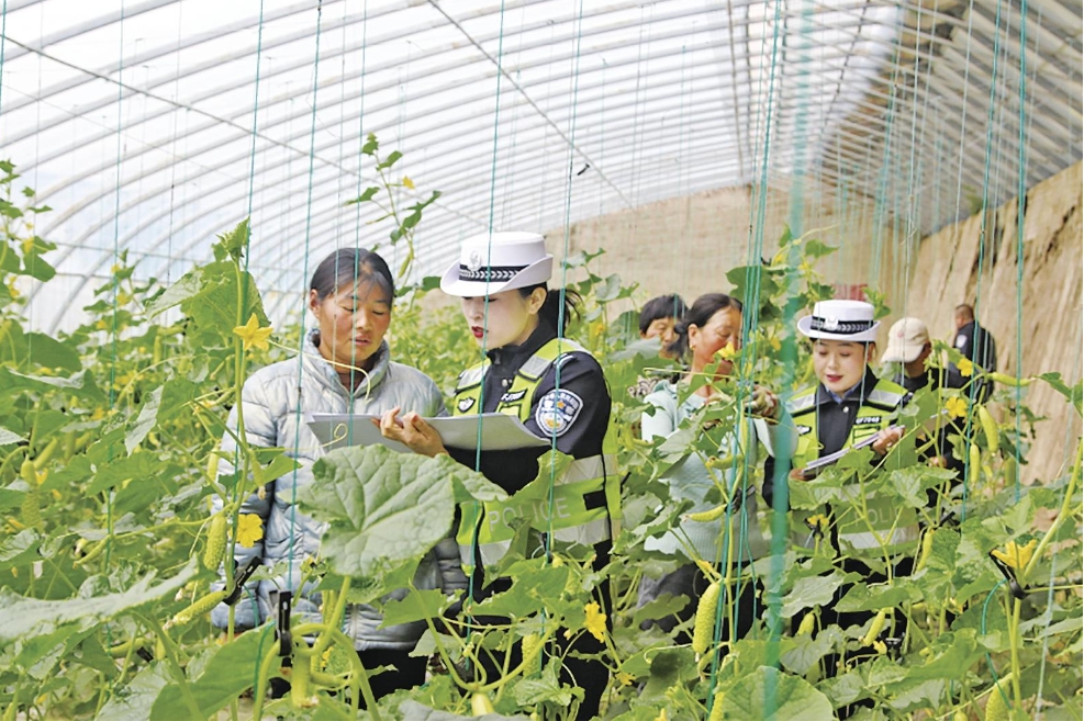 甘肅合水縣公安局：“大棚警務”架起警民“連心橋”