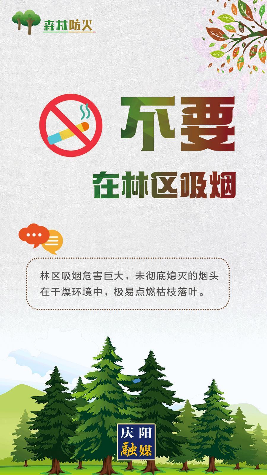 【微海報(bào)】森林防火丨不要在林區(qū)吸煙
