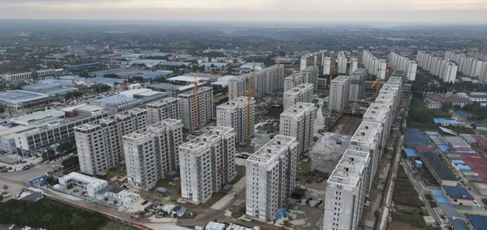 【項目建設進行時】彭原鎮失地農民安置小區（惠峰·晨曦苑）建設項目二次結構施工即將完成