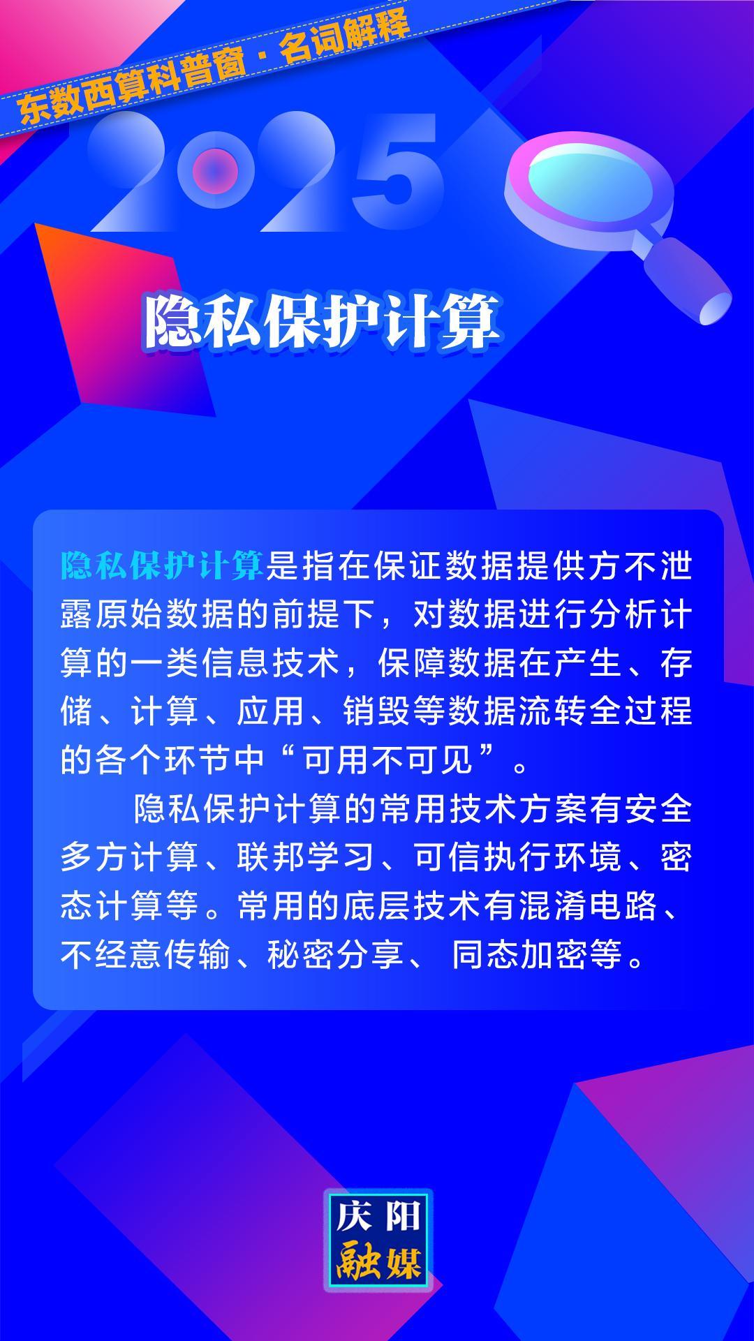 東數西算科普窗·名詞解釋丨隱私保護計算