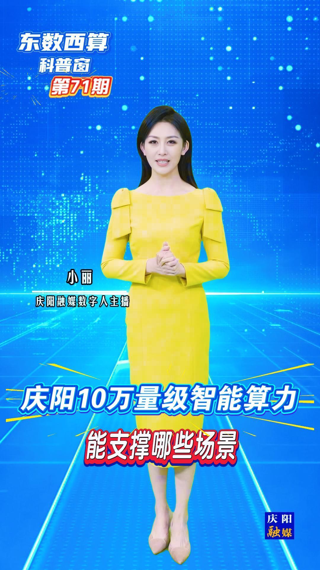 【東數西算科普窗(71)】慶陽10萬量級的智能算力，到底能支撐哪些場景？
