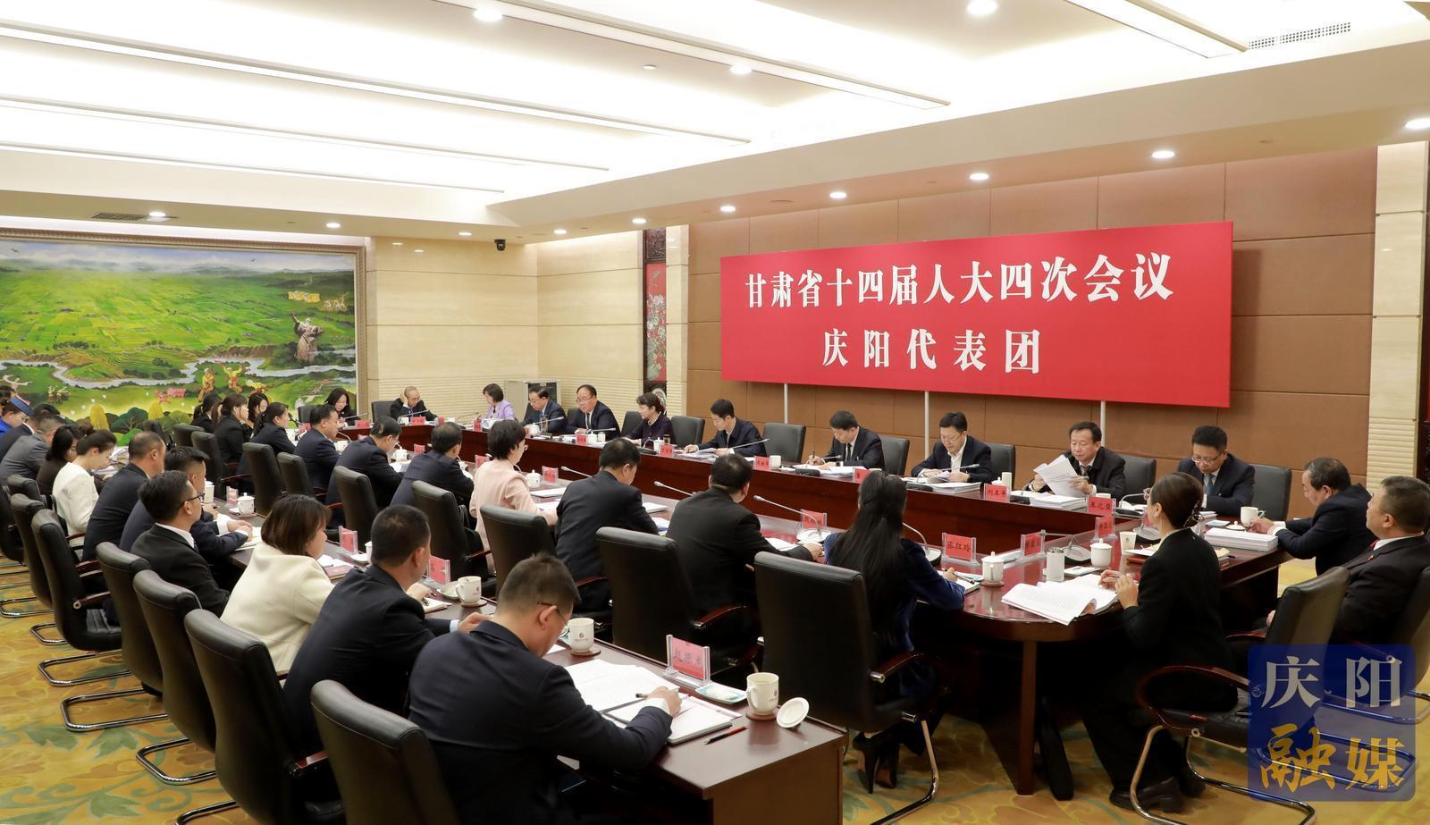 省十四屆人大四次會議慶陽代表團審議省政府工作報告審查“十五五”規劃綱要草案