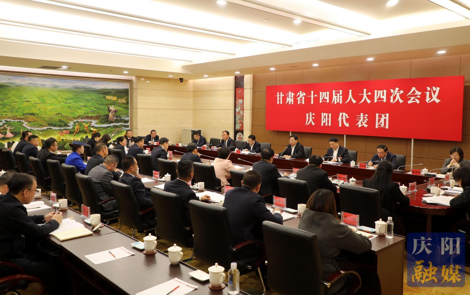 省十四屆人大四次會議慶陽代表團繼續審議省政府工作報告審查“十五五”規劃綱要草案