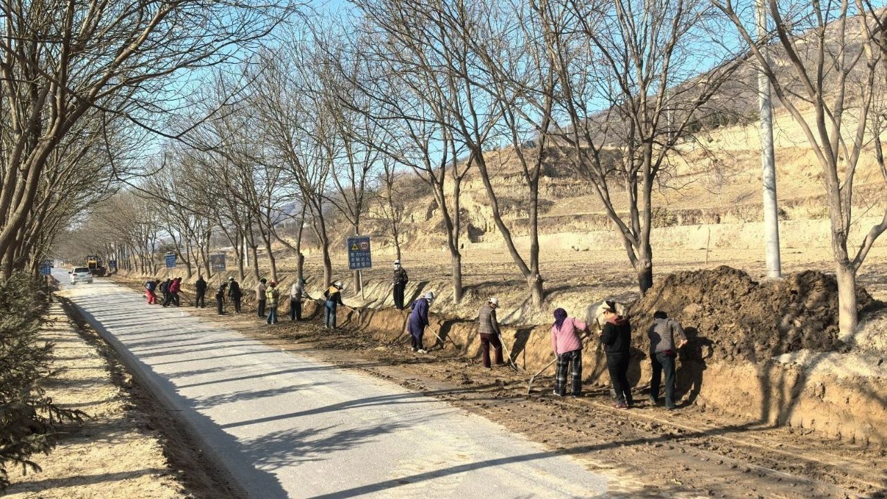 華池縣元城鎮：春風拂面萬象新 環境整治正當時