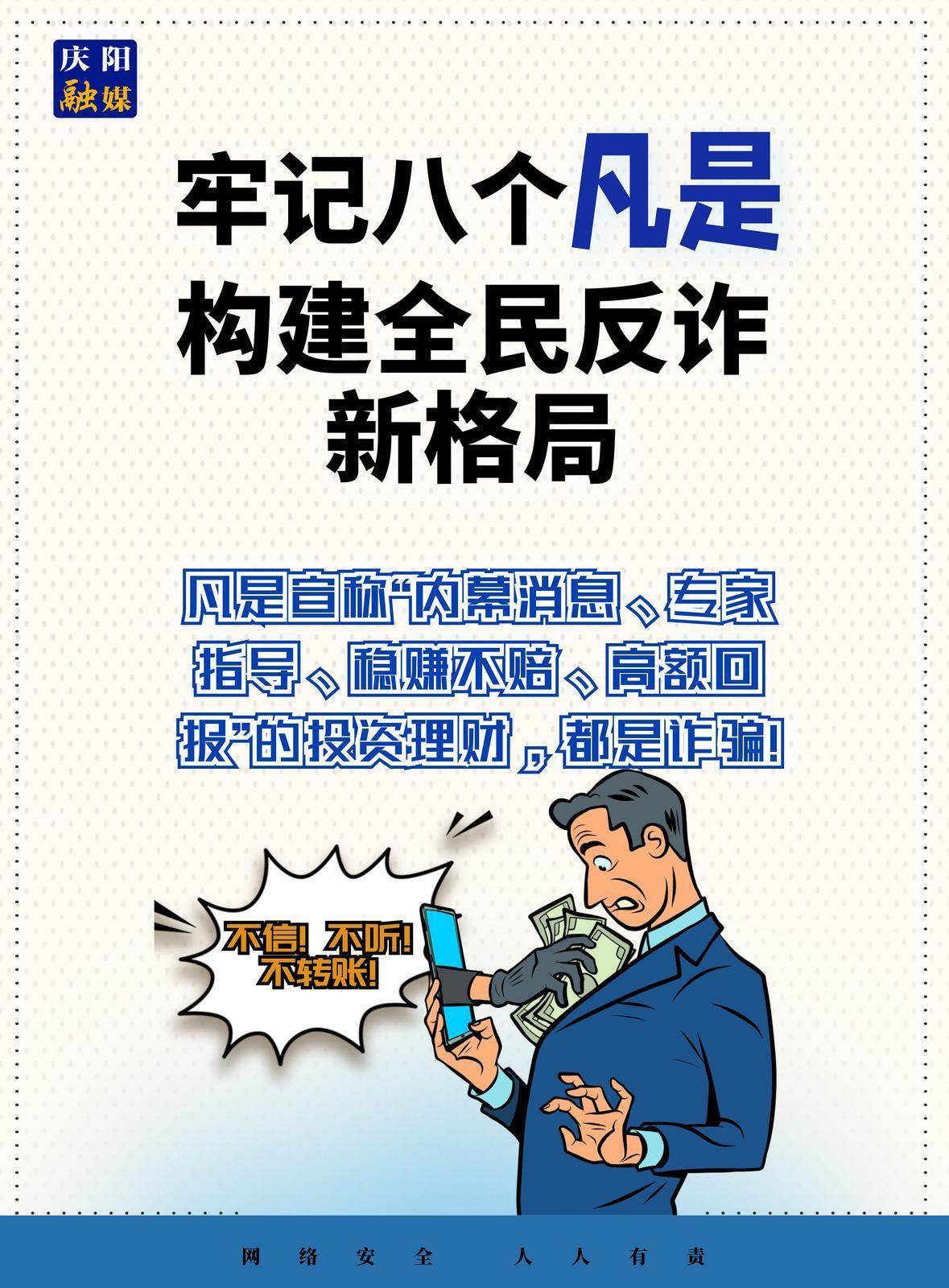 【微海報】法治慶陽丨全民反詐！牢記八個“凡是”（2）