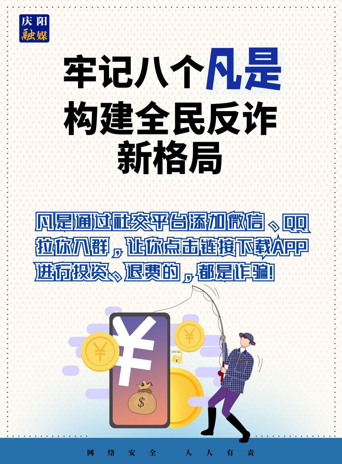 【微海報(bào)】法治慶陽丨全民反詐！牢記八個(gè)“凡是”（8）